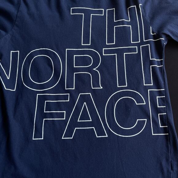 The North Face Shirt Mens Medium Long Sleeve Standard Fit Graphic Spellout - Picture 3 of 8